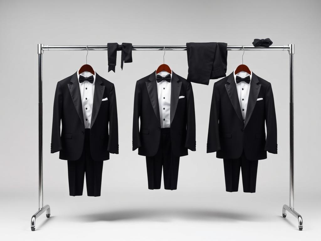 Three Tuxedos & Accessories Set