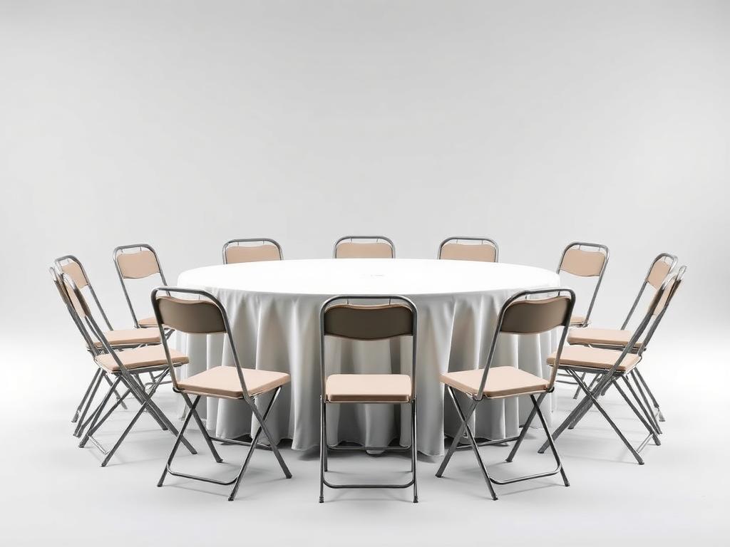 Round Banquet Tables & Chairs